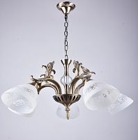 Люстра потолочная трехрожковая Мелодия Света E27 Медь картинка 